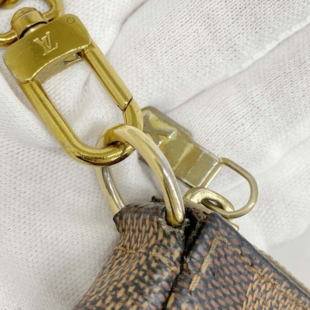 LOUIS VUITTON Brown Damier Pochette Pouch - Picture 8 of 11
